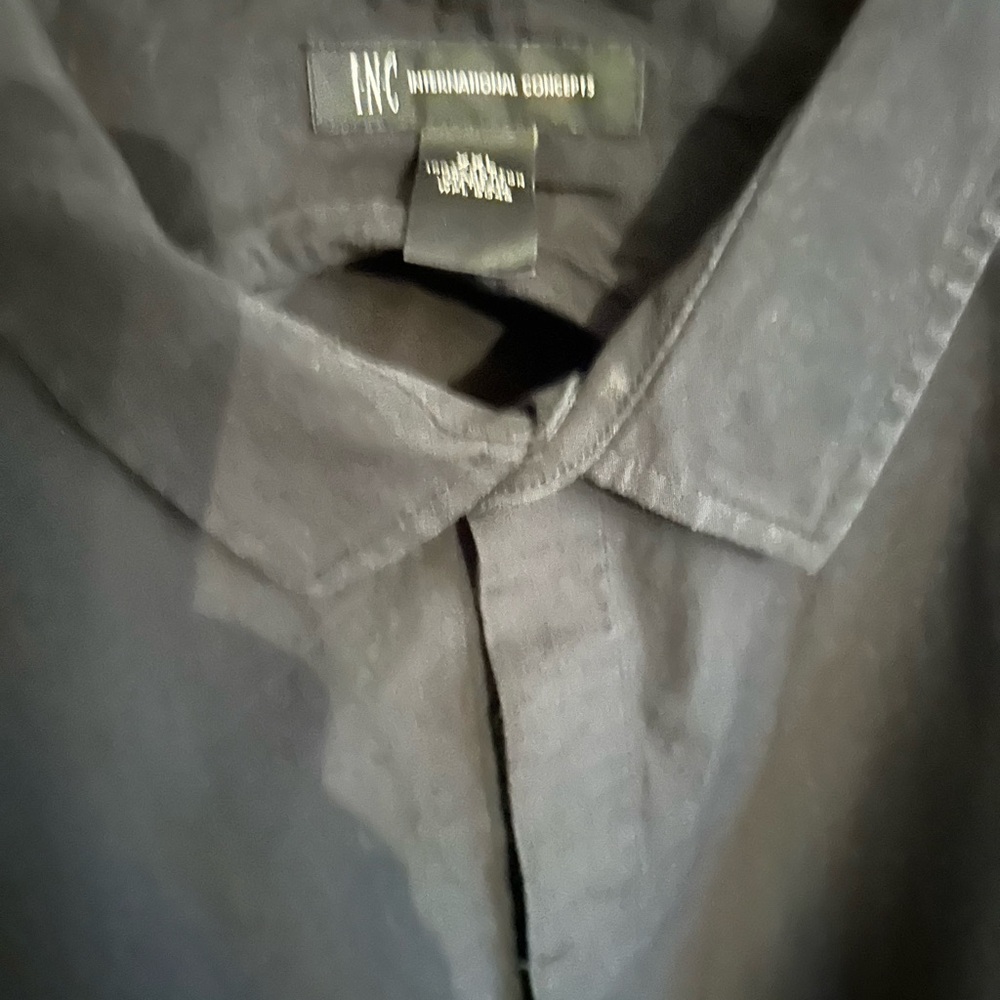 INC XXL Black Button down